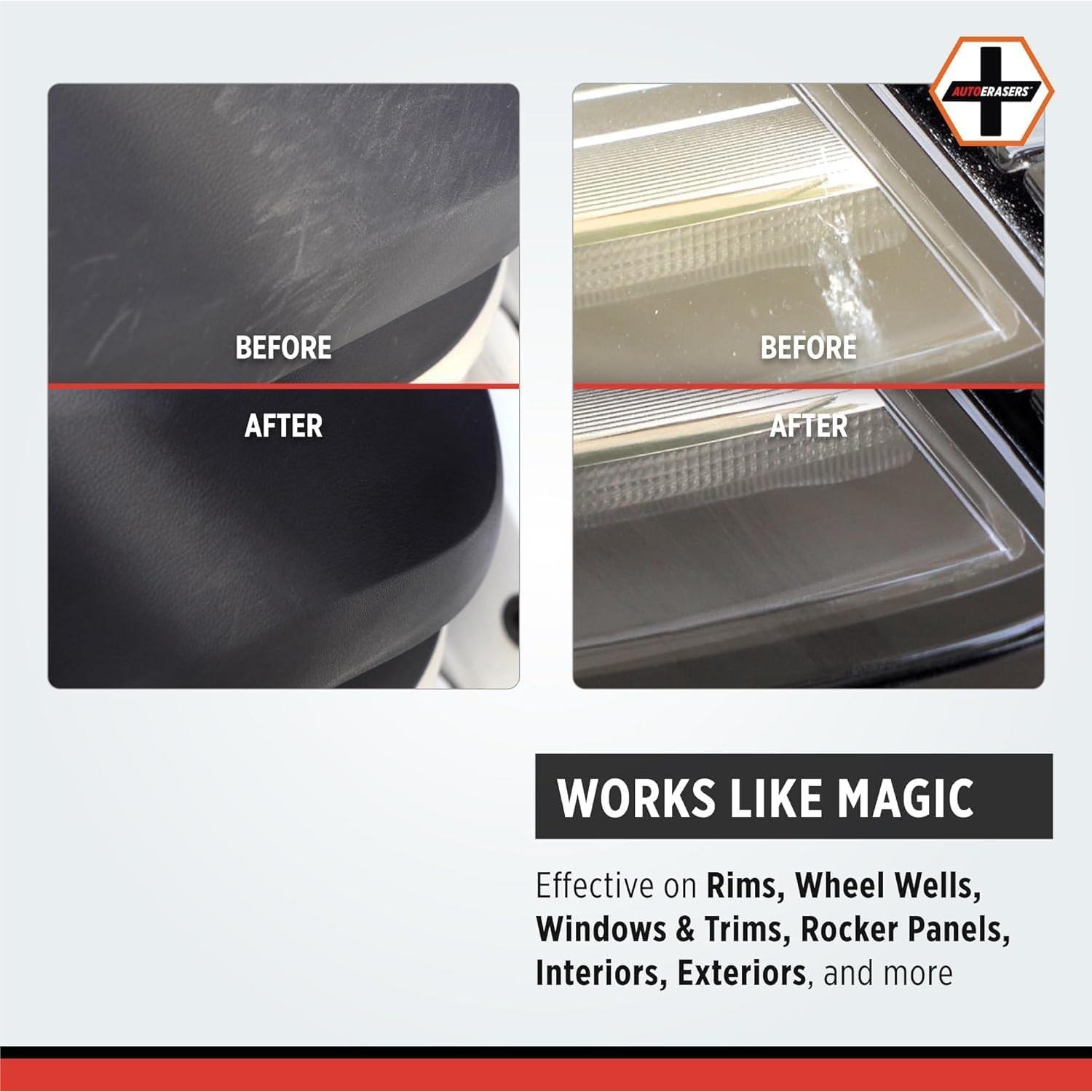 Esponja de Lavado AutoERASERS - Paquete de 3 Prehumedecidas