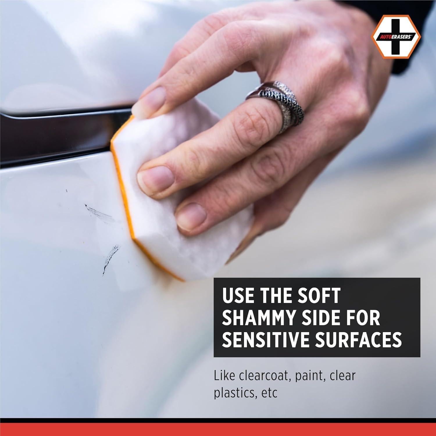 Esponja de Lavado AutoERASERS - Paquete de 3 Prehumedecidas