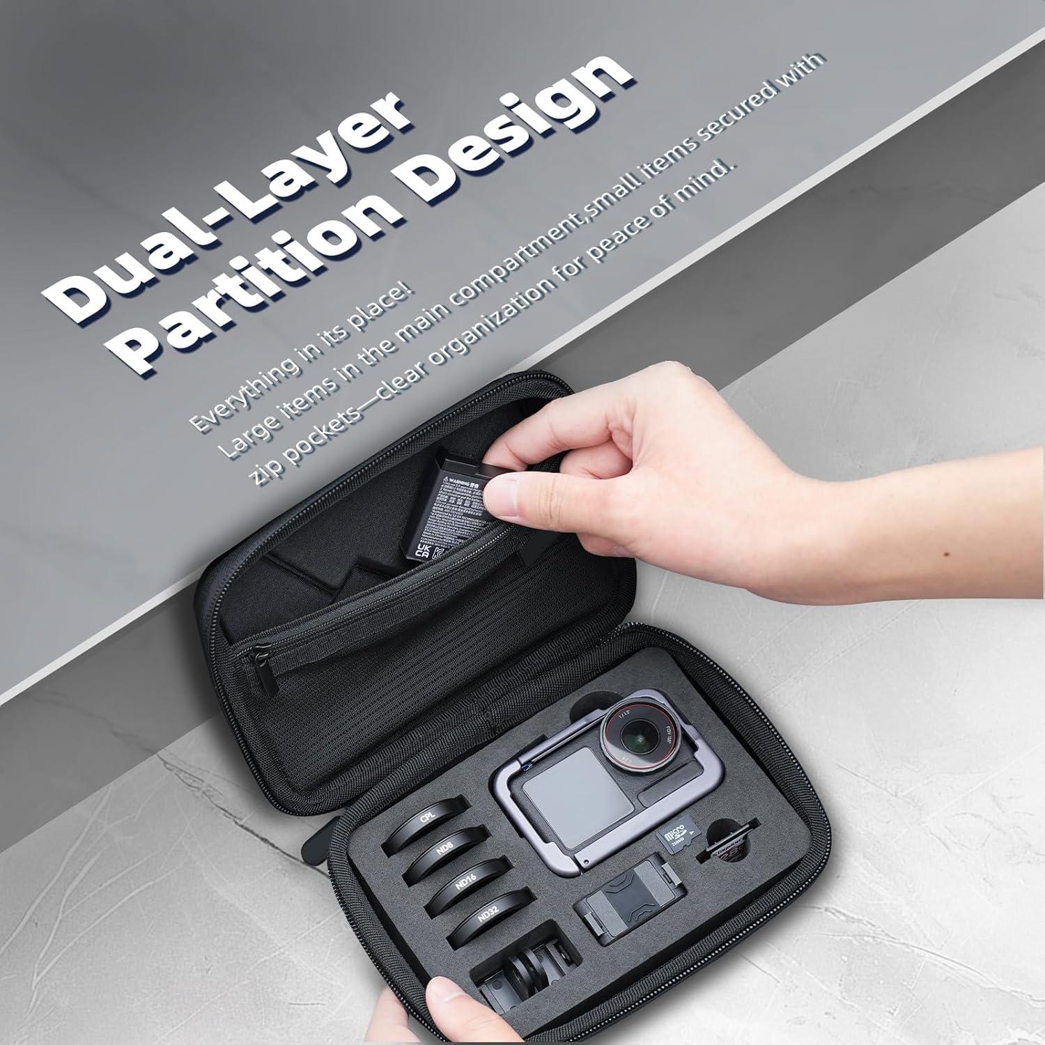 Estuche Duro Impermeable AuyKoo para DJI Osmo Action 3/4/5