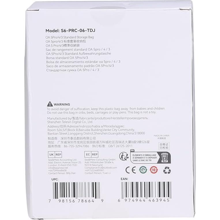 Estuche Duro Impermeable AuyKoo para DJI Osmo Action 3/4/5