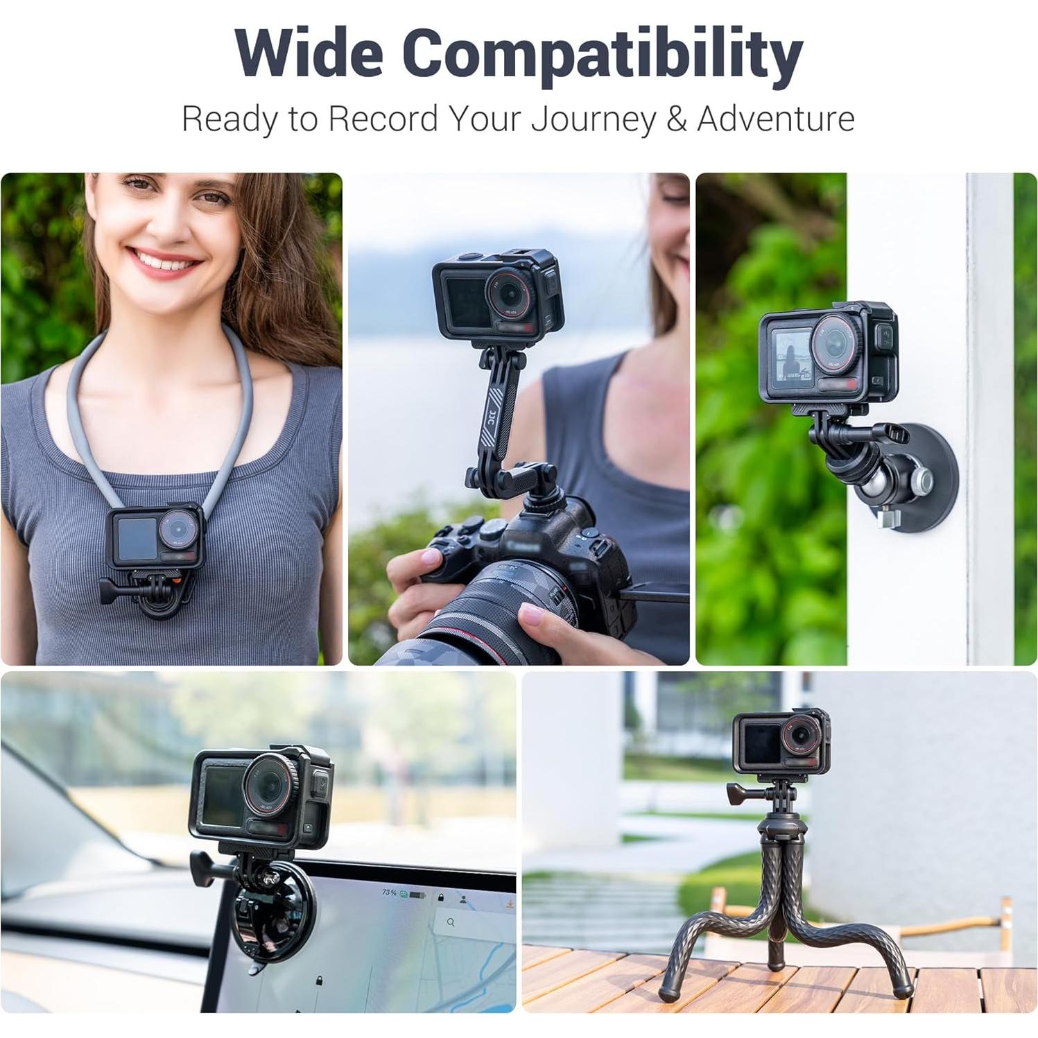 Adaptador de liberación rápida magnético JJC para DJI OSMO Action 5 Pro