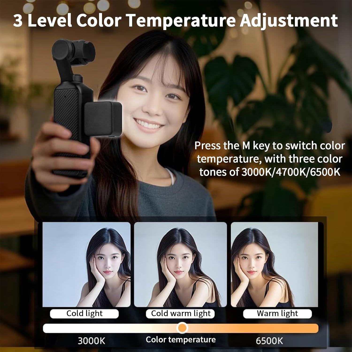 Luz LED Mini Magnética ProChosen para DJI Osmo Pocket 3, 2W