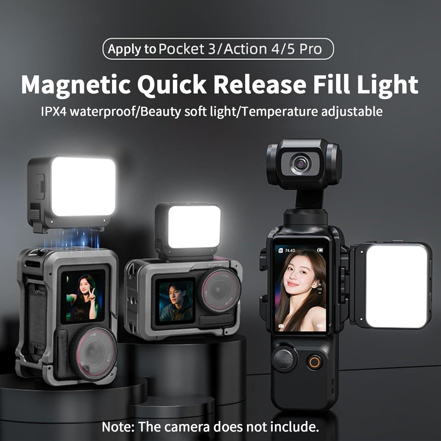 Luz LED Mini Magnética ProChosen para DJI Osmo Pocket 3, 2W