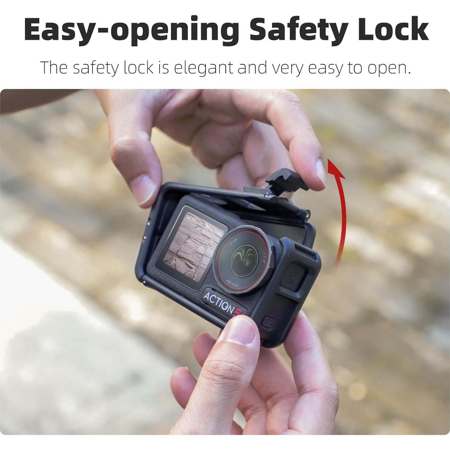 Jaula de cámara Sinyutia para DJI Action 5 Pro y Osmo Action 4