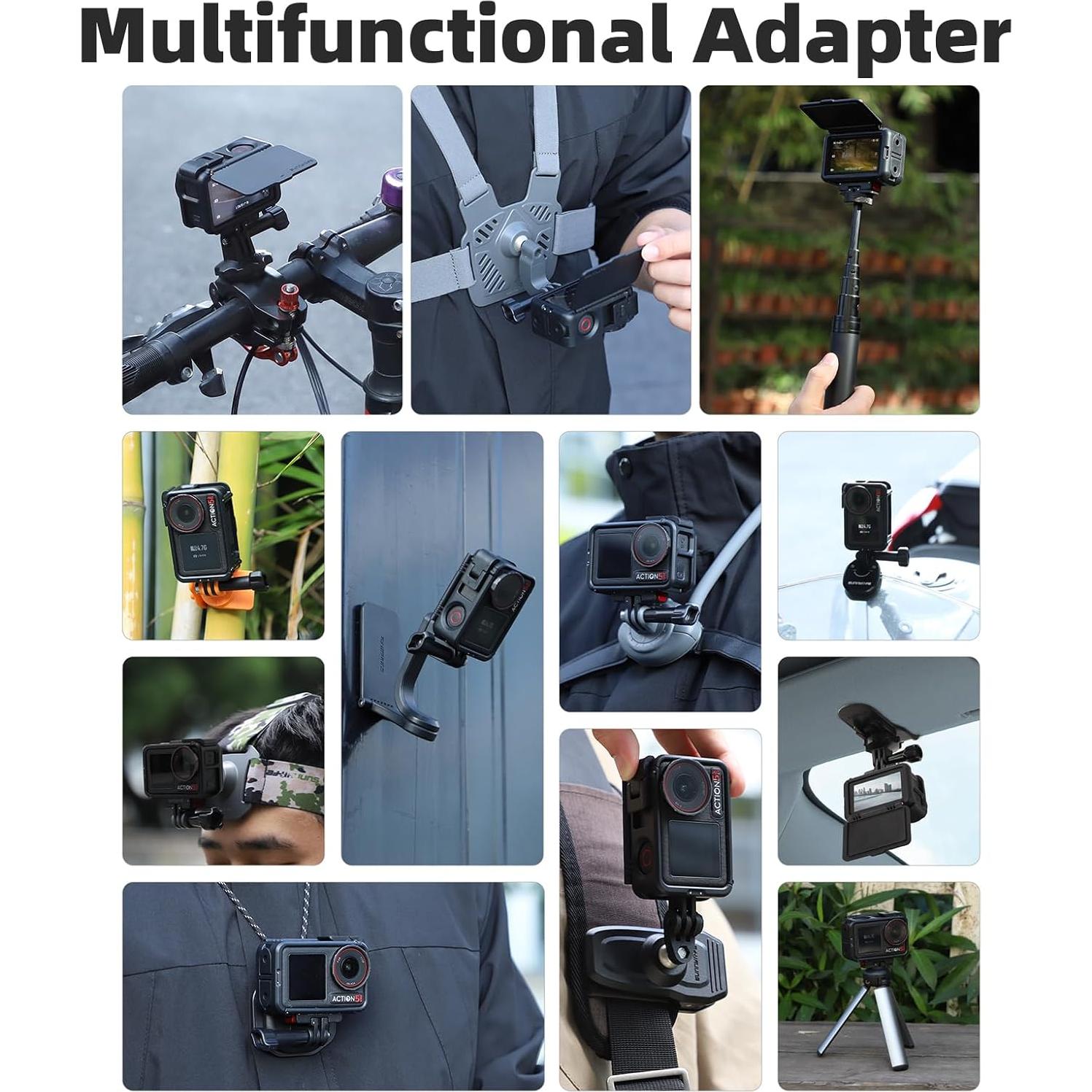 Jaula de cámara Sinyutia para DJI Action 5 Pro y Osmo Action 4