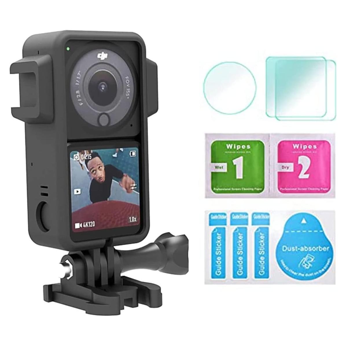 Marco Protector DJI Osmo Action 2 con Base Fría y Protector