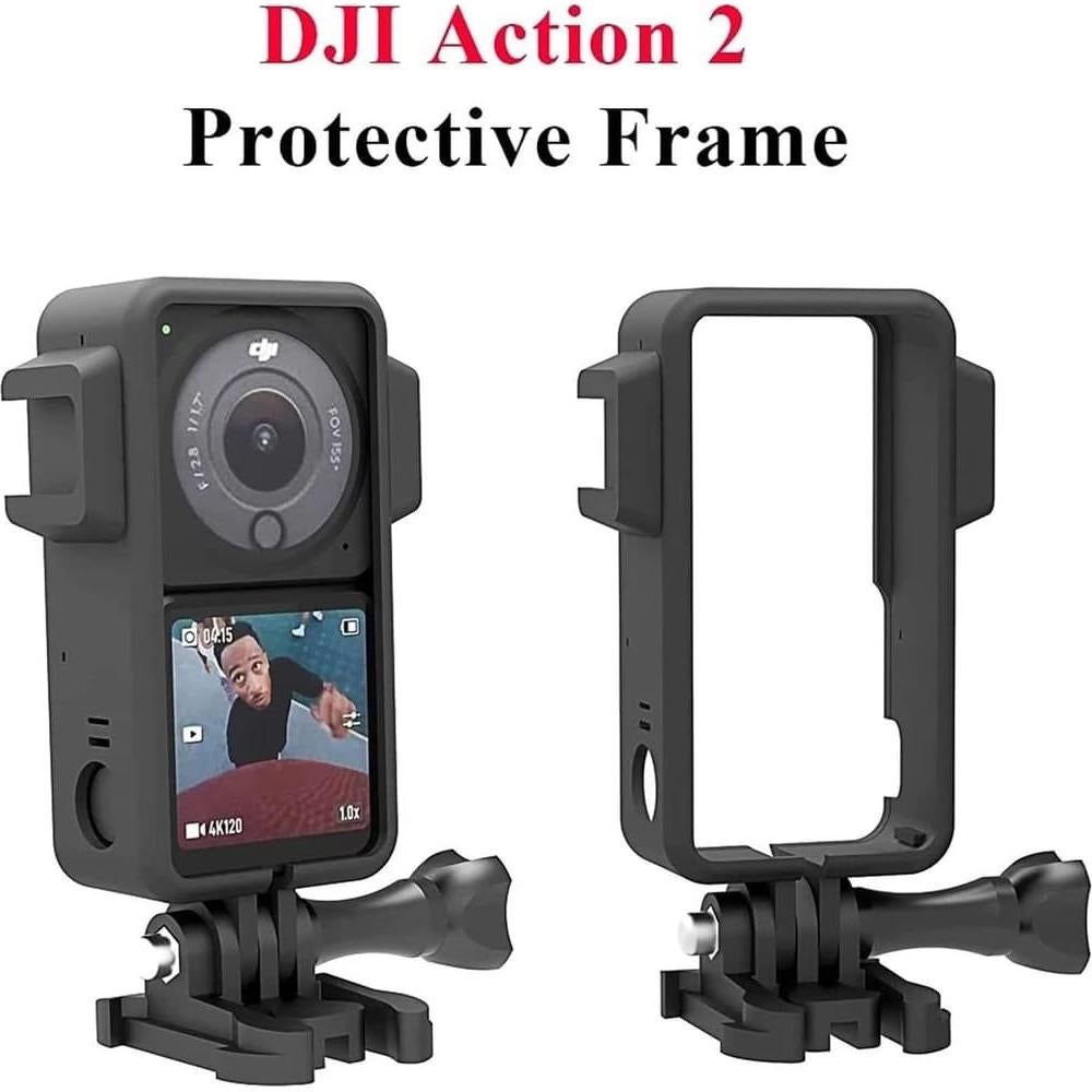 Marco Protector DJI Osmo Action 2 con Base Fría y Protector