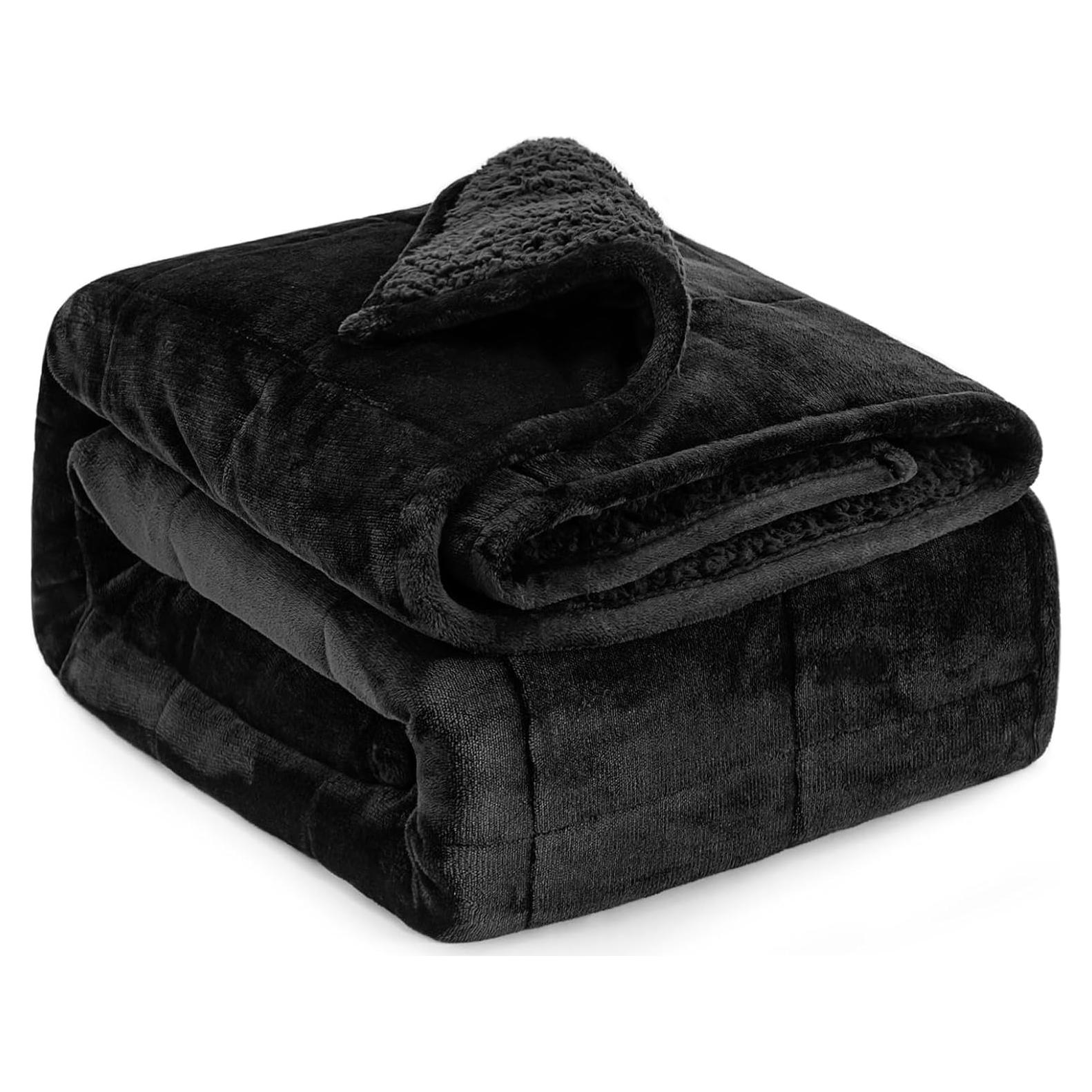 Manta con peso Lofus 6.8 kg 122x183 cm negra lavable