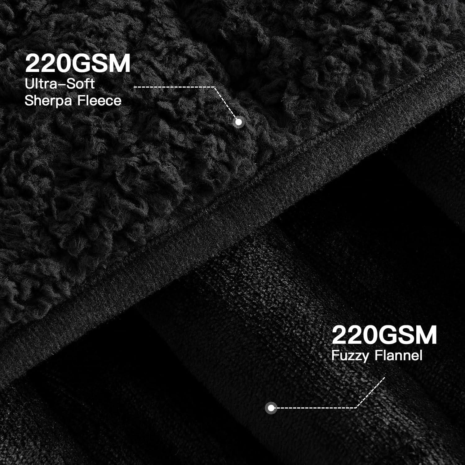 Manta con peso Lofus 6.8 kg 122x183 cm negra lavable