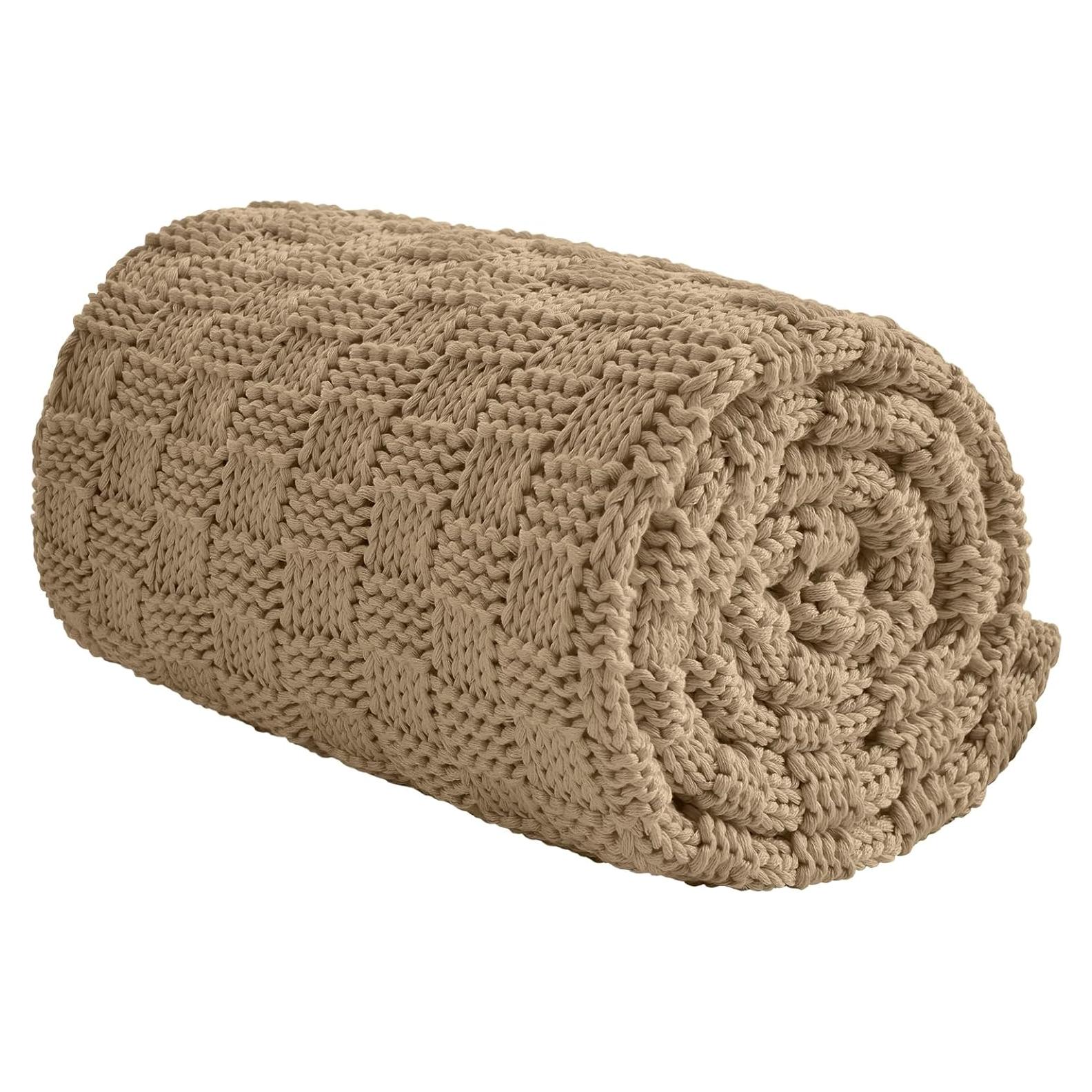 Manta con peso Wellfeel 91.44x121.92 cm Camel para niños