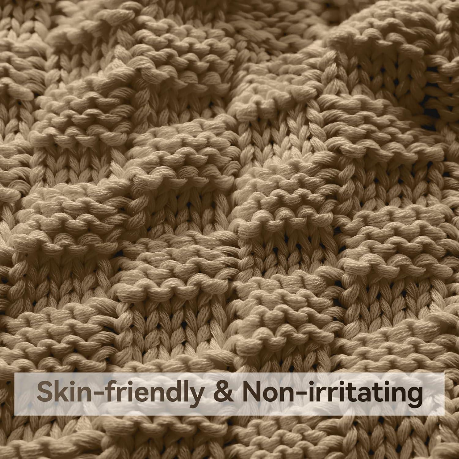 Manta con peso Wellfeel 91.44x121.92 cm Camel para niños