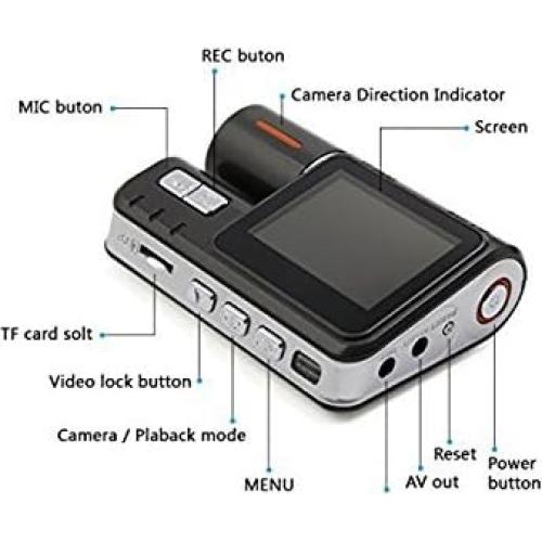 Cámara Doble para Auto Toronja 1080P Frontal y Trasera