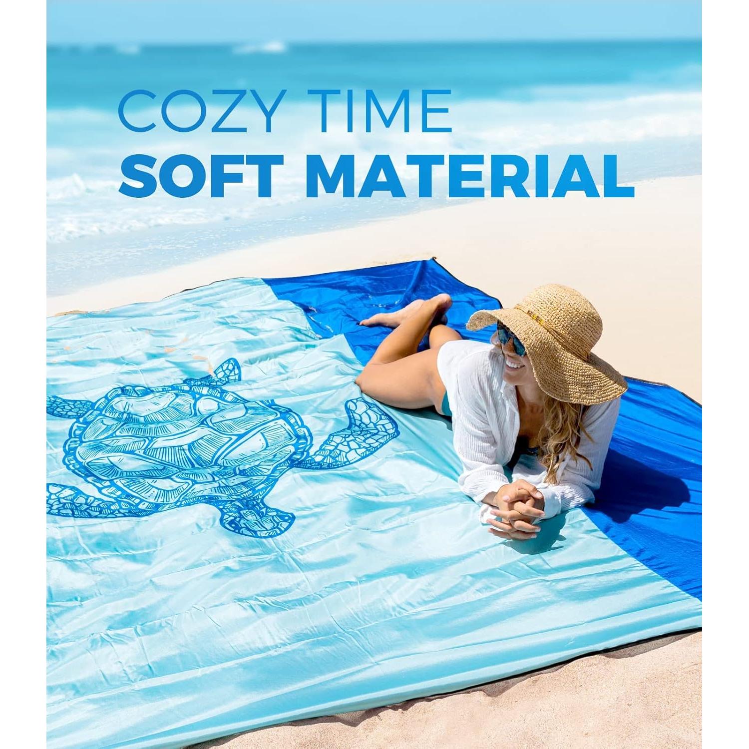 Manta de Playa OCOOPA 3m x 2.7m Impermeable y a Prueba de Arena