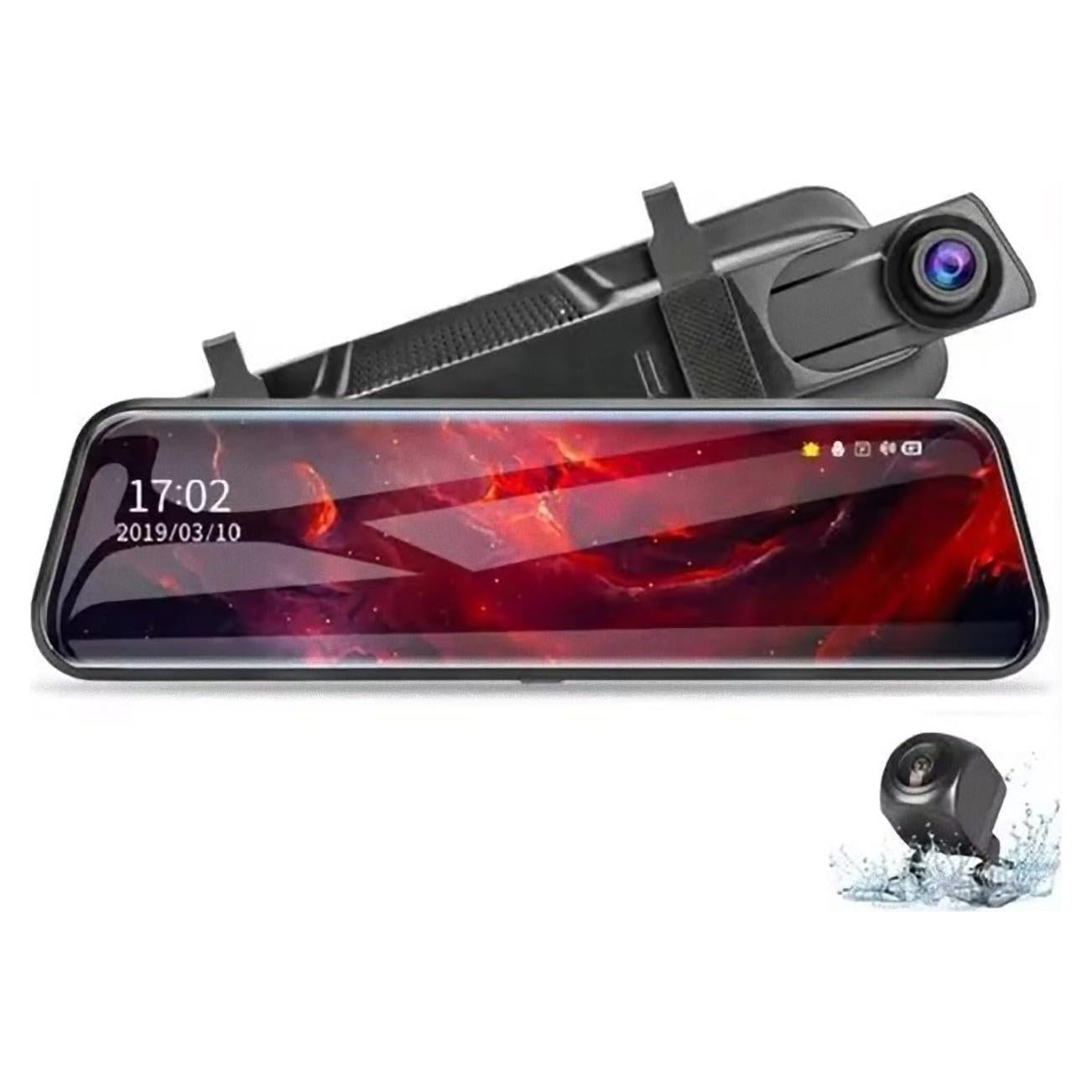 Cámara de Tablero Doble Lente JZ 1080p Pantalla Táctil 10"