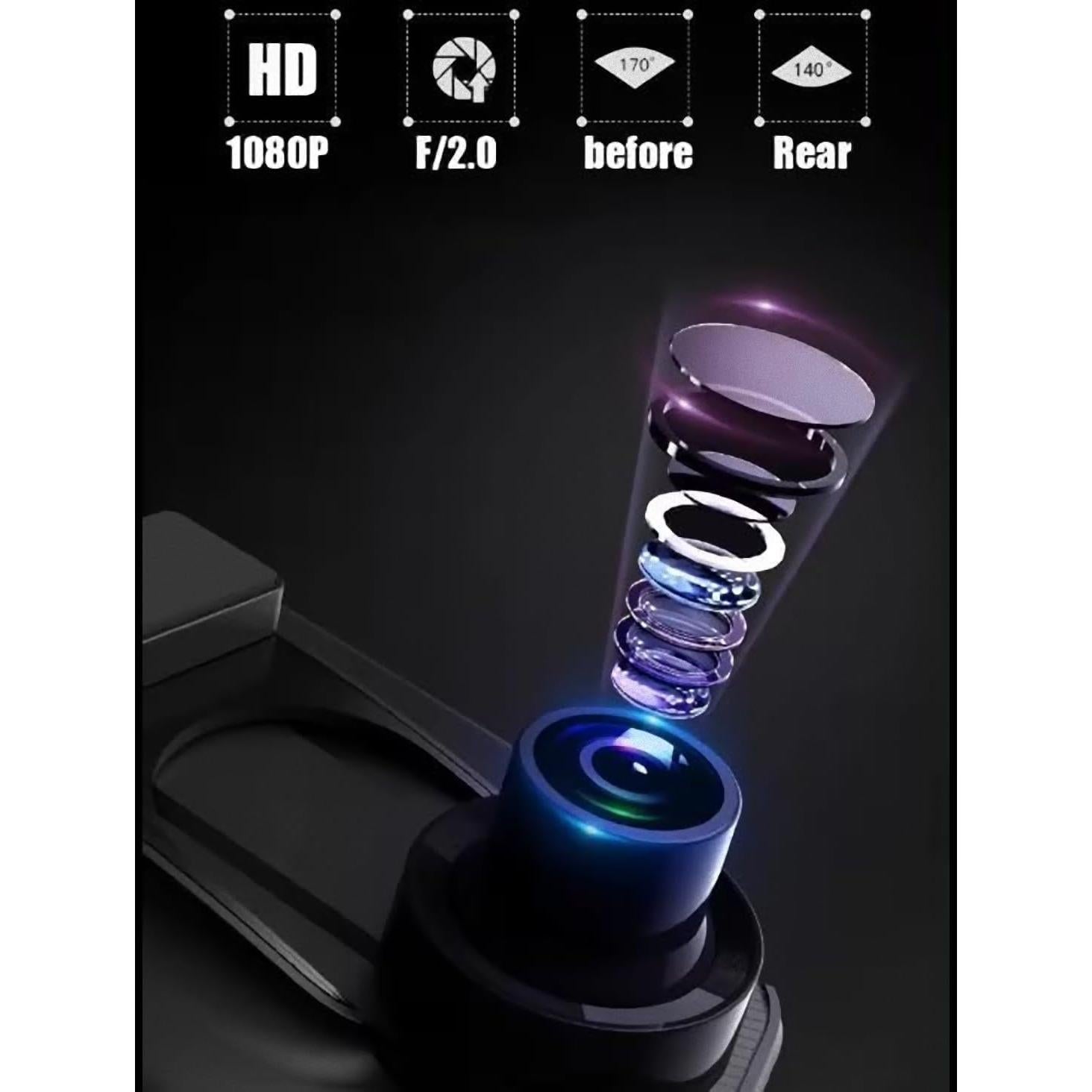 Cámara de Tablero Doble Lente JZ 1080p Pantalla Táctil 10"