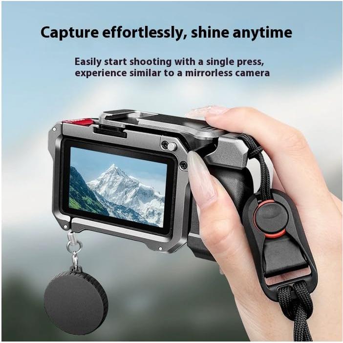 Soporte para cámara DJI Action 5/4/3 con jaula y obturador