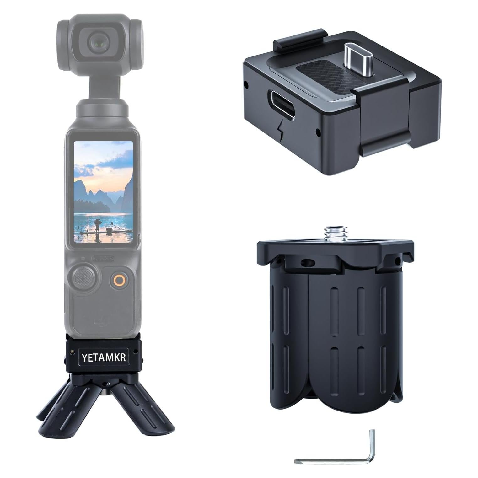 Trípode de Aluminio YETAMKR para DJI Osmo Pocket 3 - Tipo-C