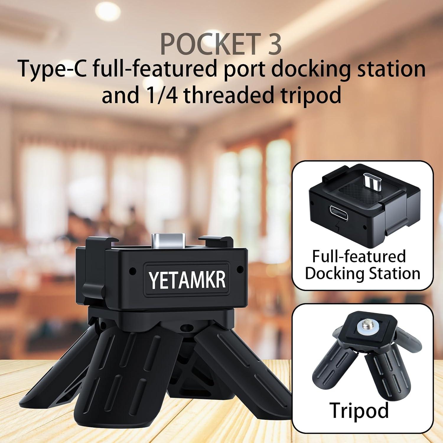 Trípode de Aluminio YETAMKR para DJI Osmo Pocket 3 - Tipo-C