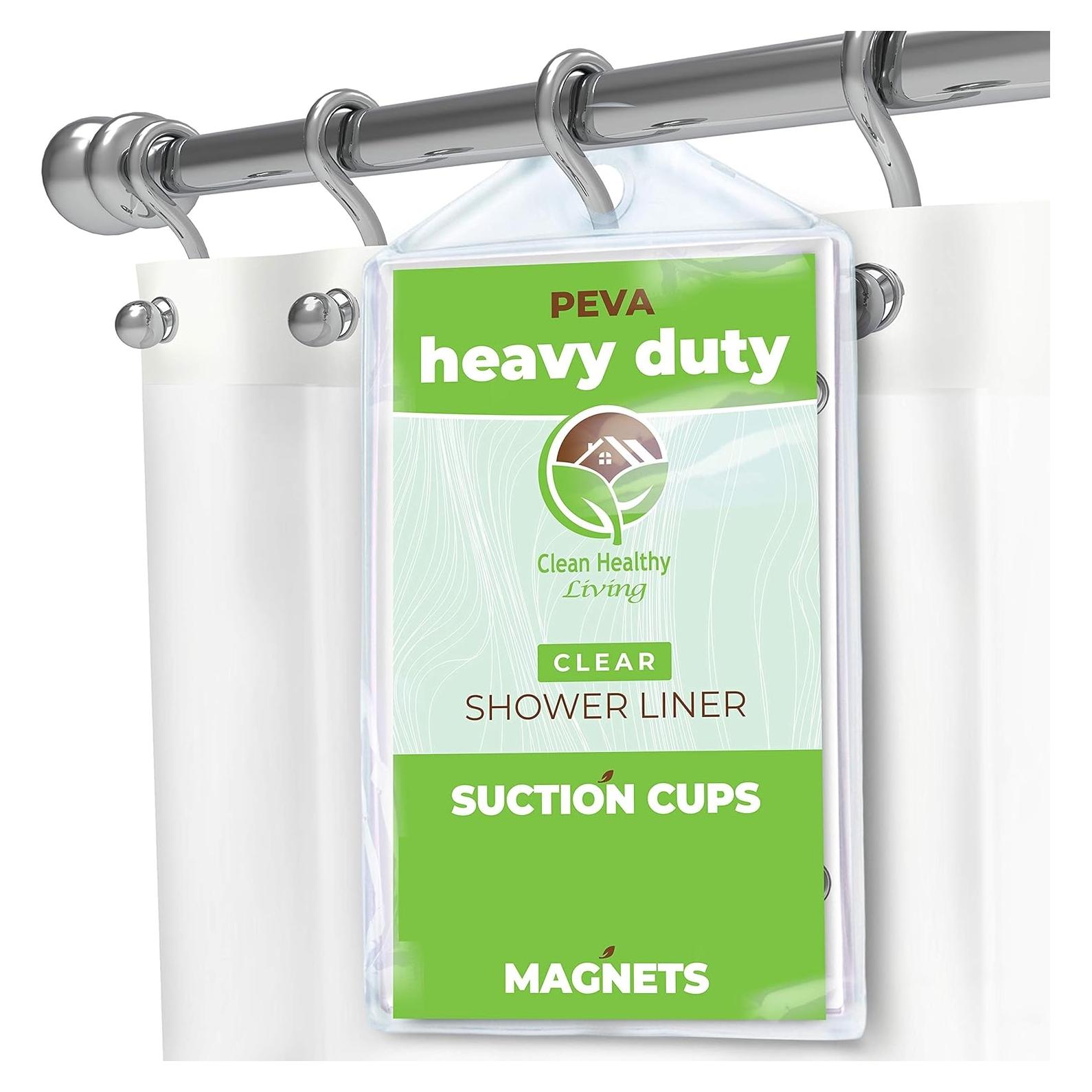 Funda de Ducha PEVA Transparente 178x183 cm Vida Saludable