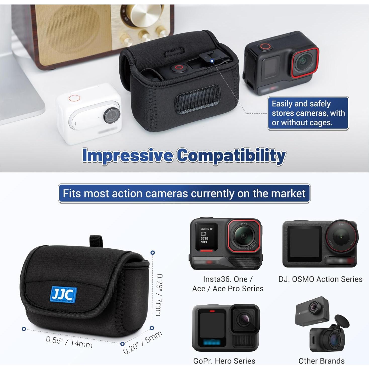 Funda de Transporte JJC para DJI OSMO Action 5 Pro 4 3