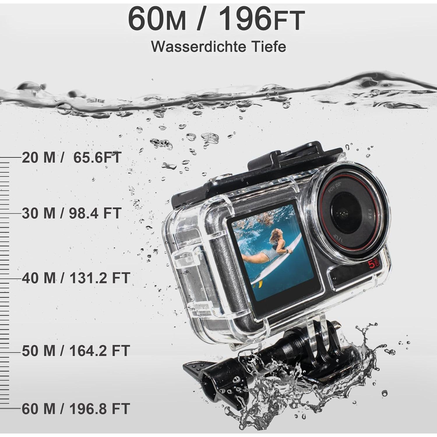 Funda Impermeable OKFUN para DJI Osmo Action 5 Pro/4/3 50M