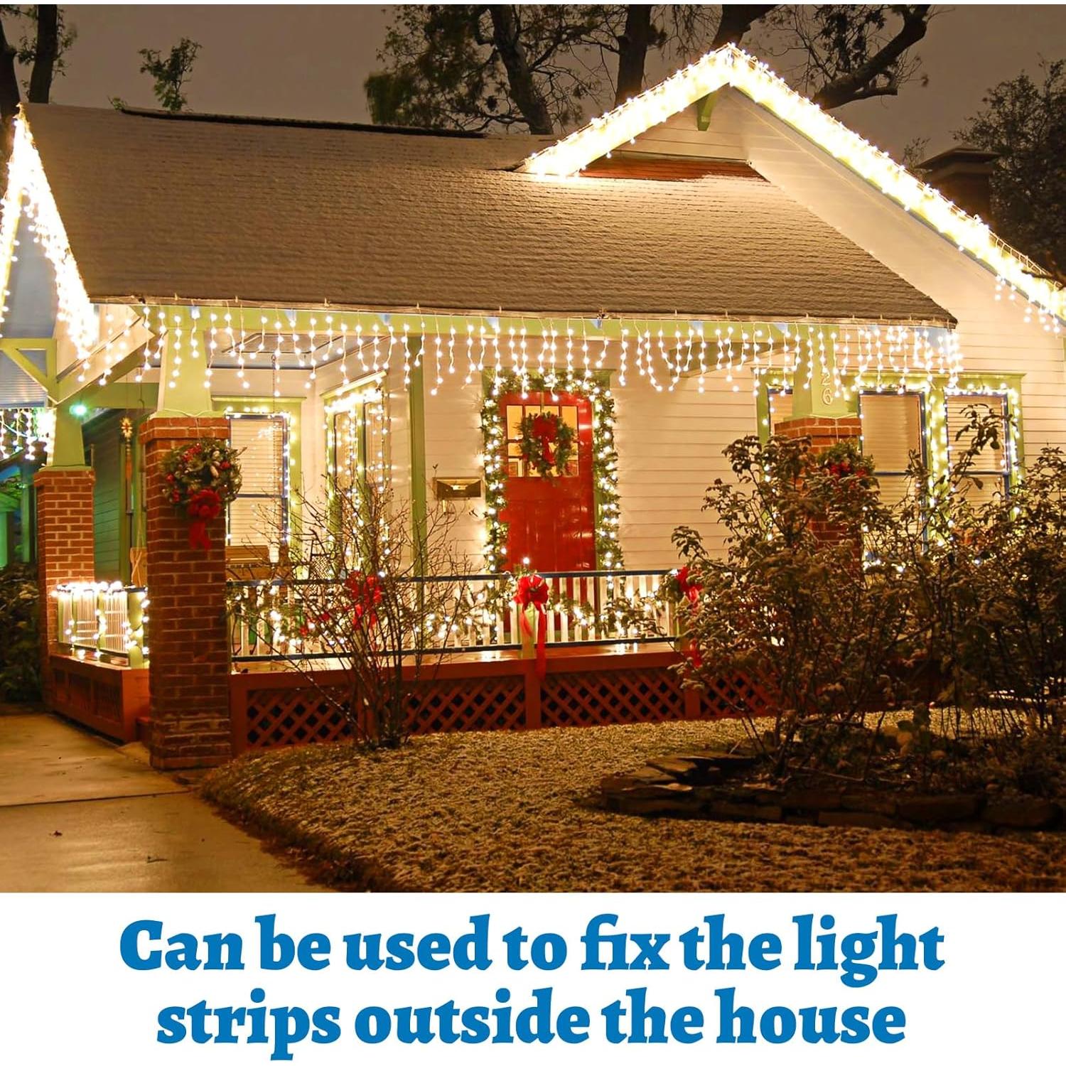 30 Clips de Montaje LED Impermeables Nogeqi para Cinta Neón