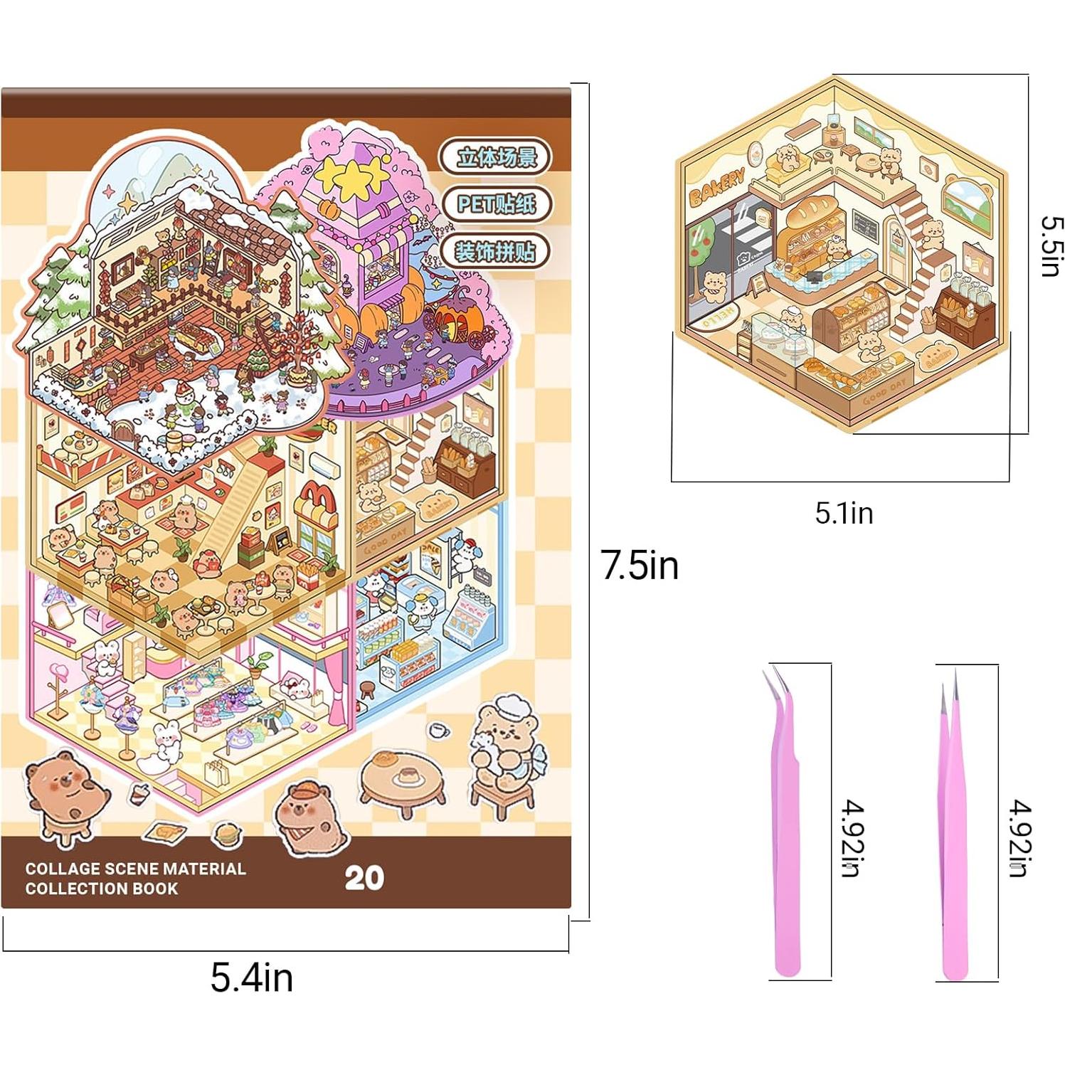 Conjunto de 20 Pegatinas 3D DIY Krttwwx para Niños y Adultos