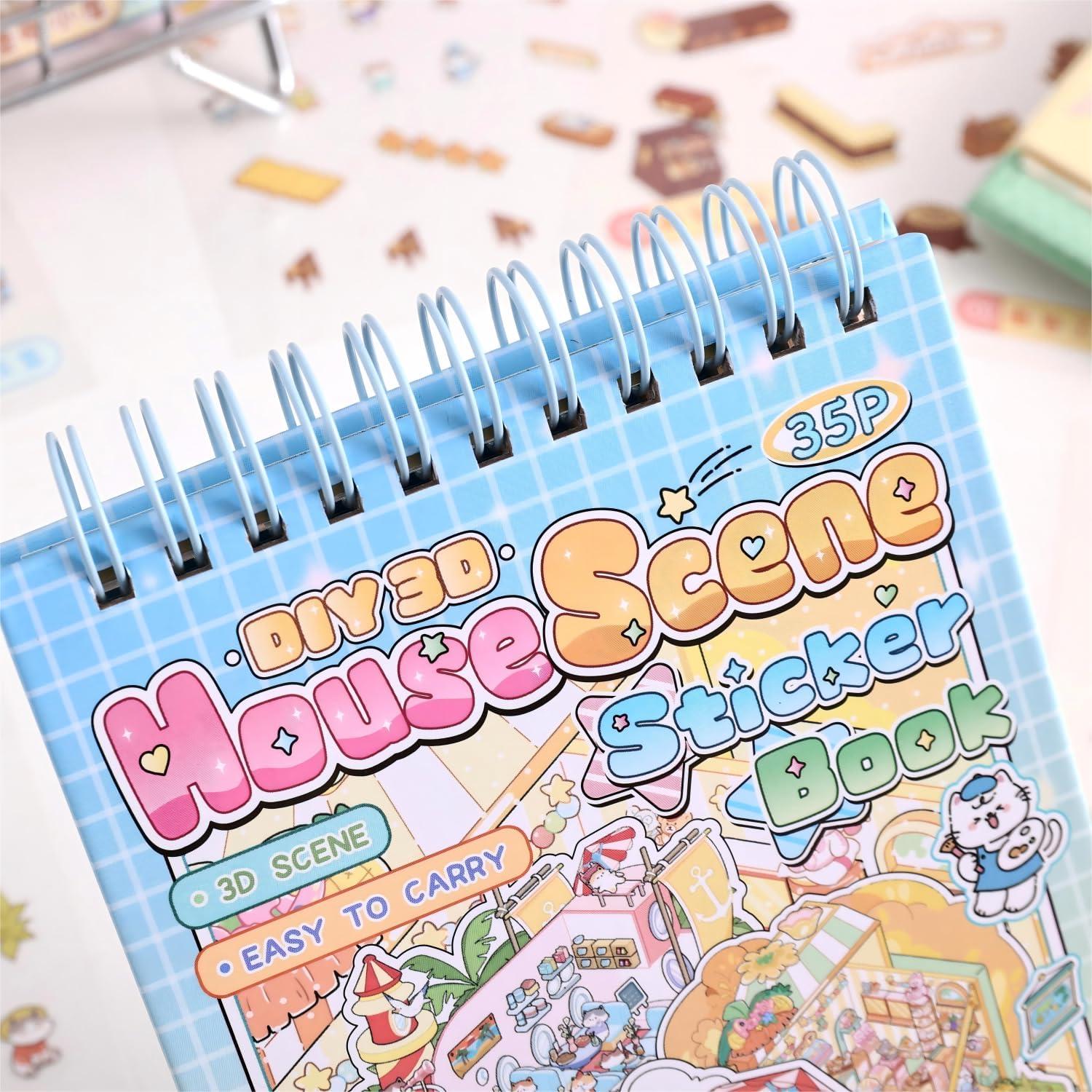 10 Sets Stickers 3D DIY emmoLife - Escenas de Caricaturas