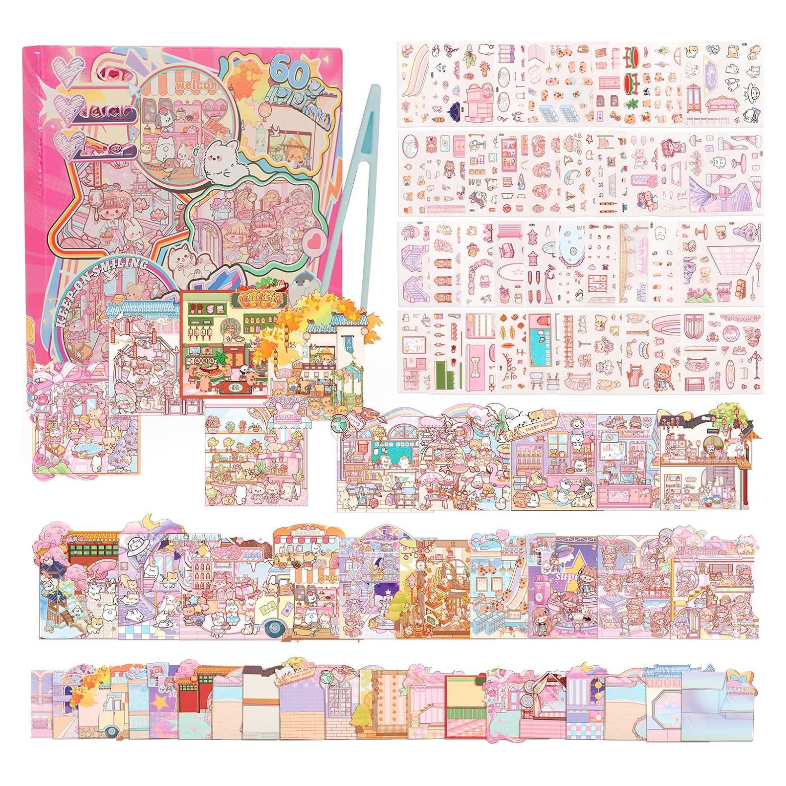 Set de Stickers 3D DIY STFALI - 20 Escenas Creativas Multicolor