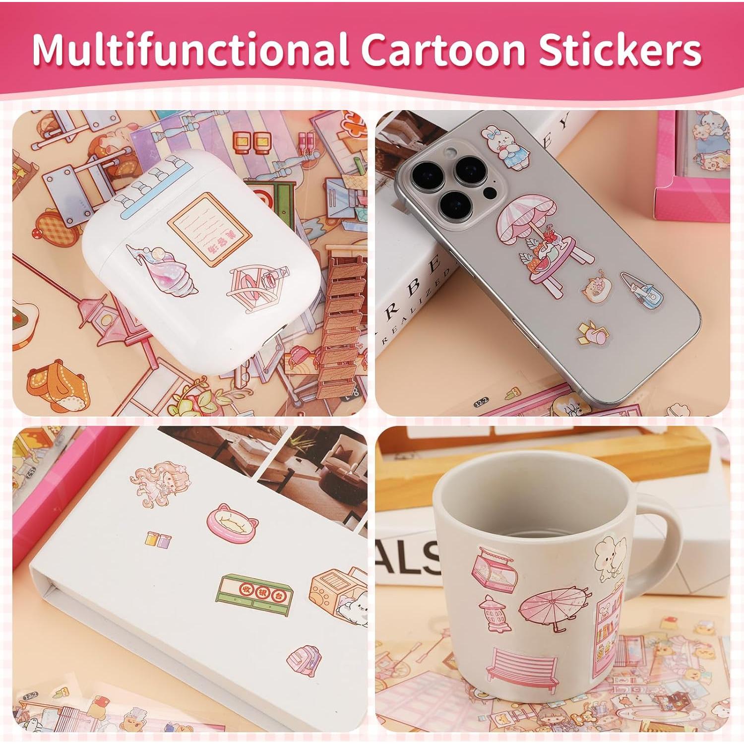 Set de Stickers 3D DIY STFALI - 20 Escenas Creativas Multicolor