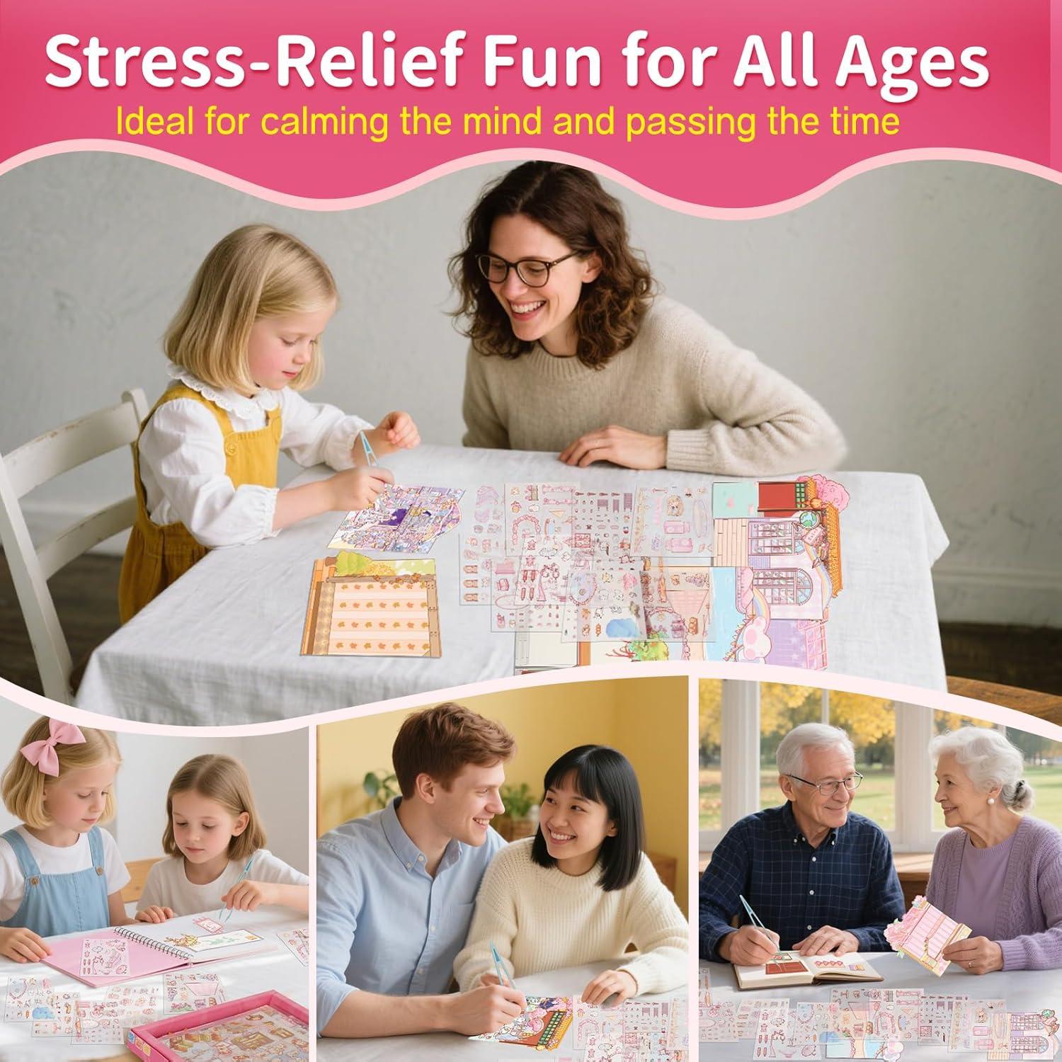 Set de Stickers 3D DIY STFALI - 20 Escenas Creativas Multicolor