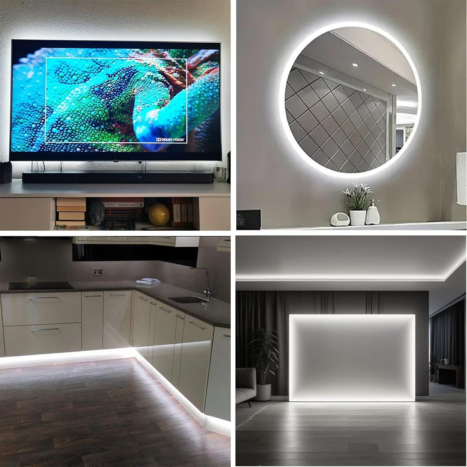 Tira de Luz Neón LED Blanca 1m LFKJ con Control Táctil