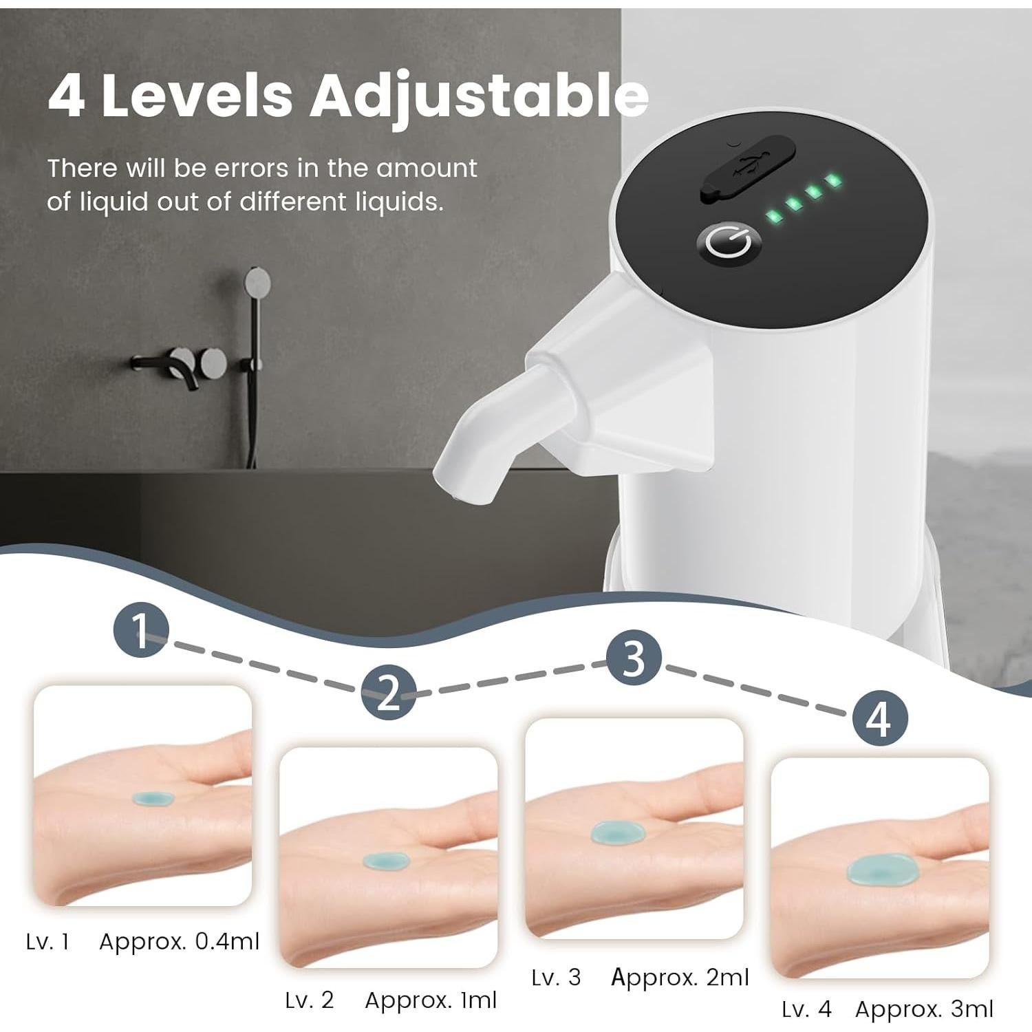 Dispensador Automático de Jabón Sin Contacto Invocar a los Elfos 450ml