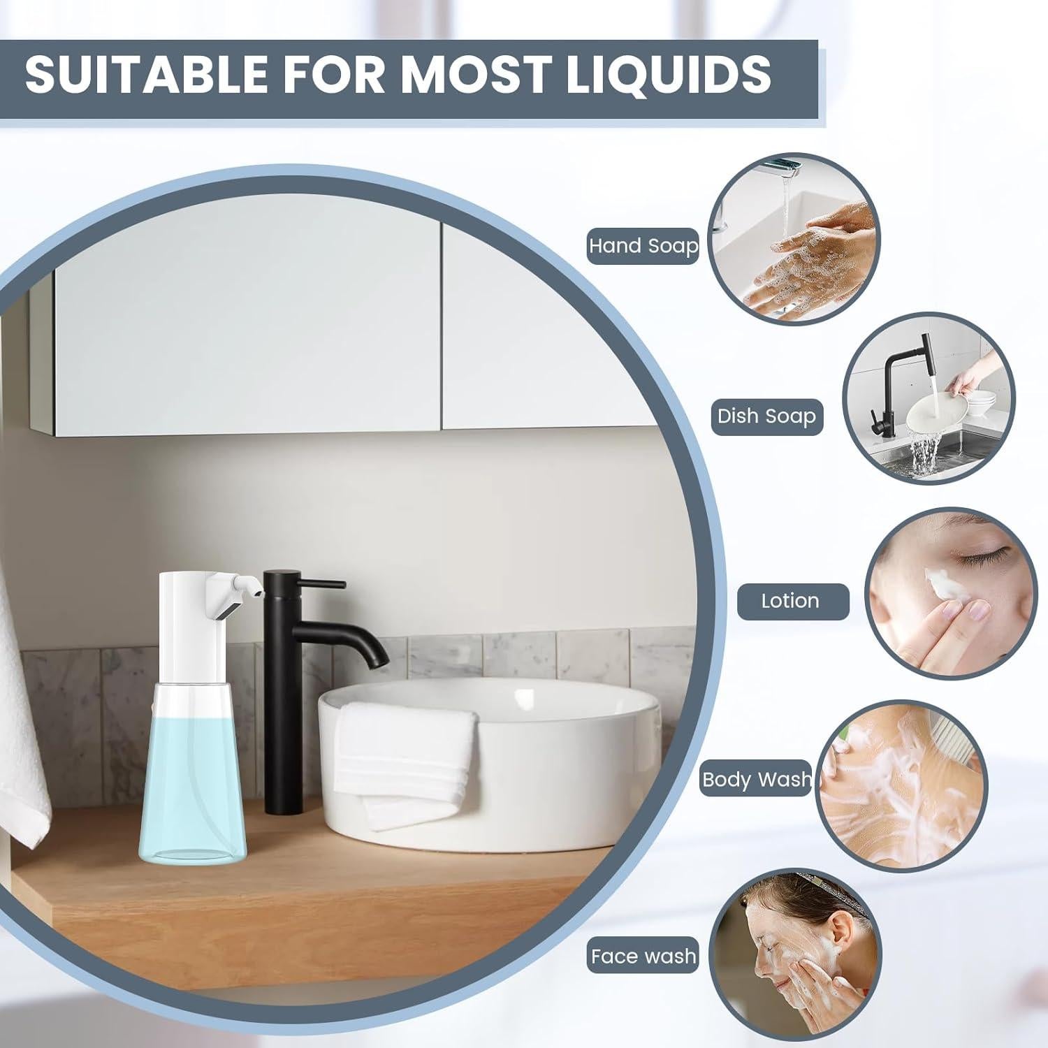 Dispensador Automático de Jabón Sin Contacto Invocar a los Elfos 450ml