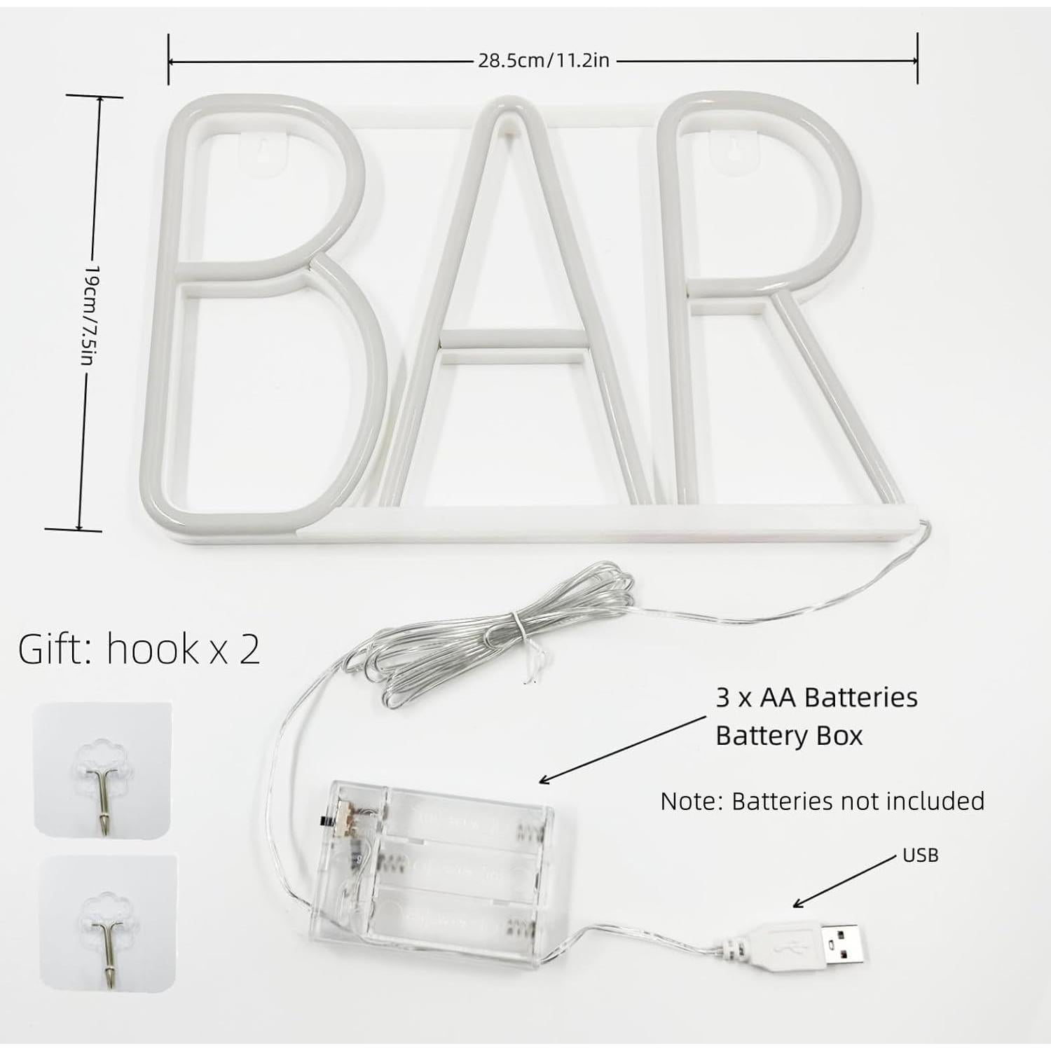 Cartel de Neón Azul UrsaMajor para Bar en Casa LED USB