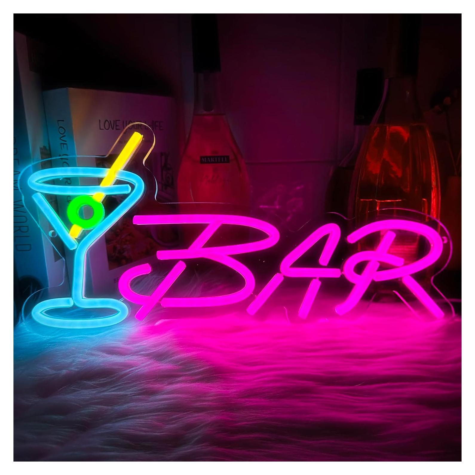 Luz de Neón LED Cnstill para Bar 40x23 cm Decoración