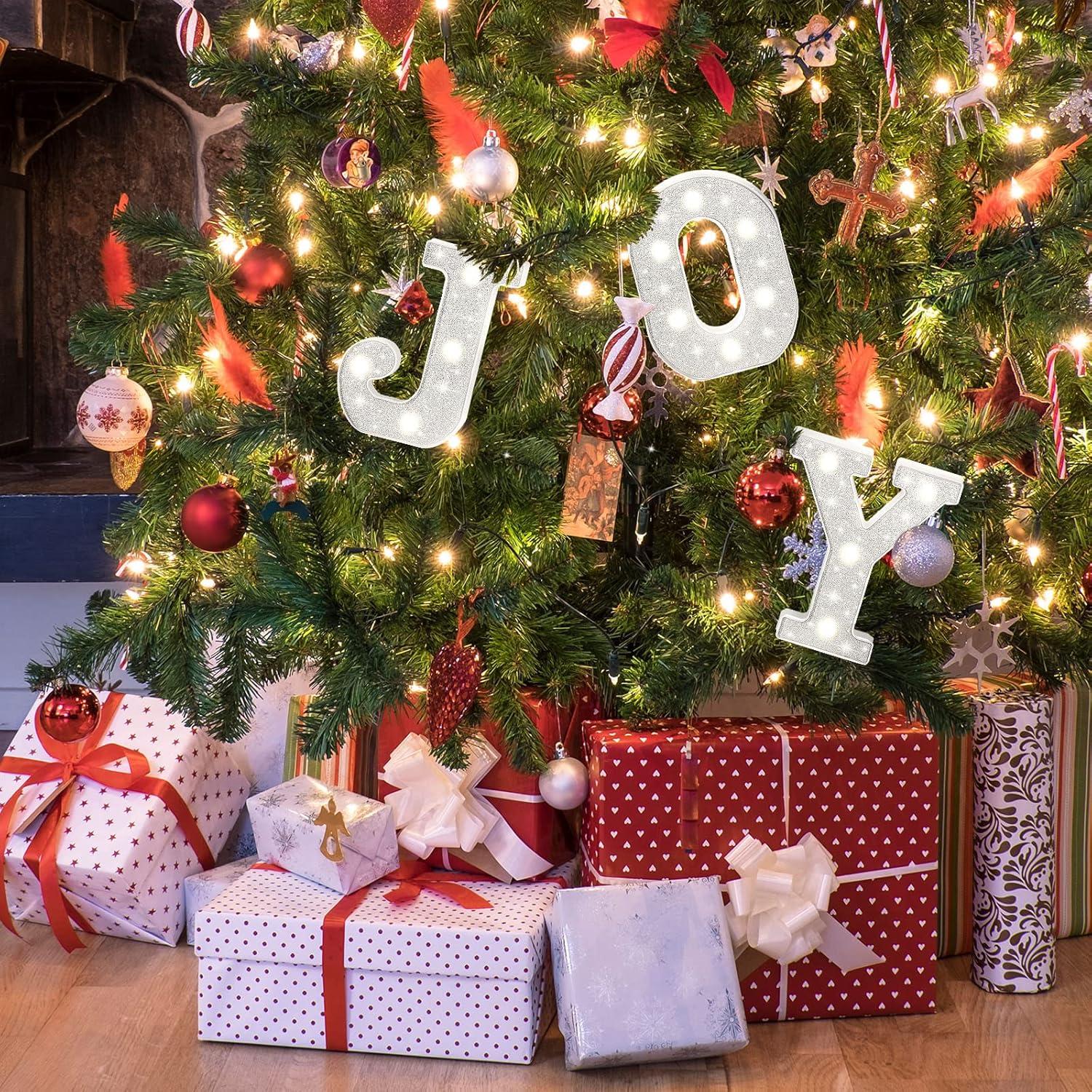 Luces LED Letras Marquee Navidad Joy 16 cm Roowest