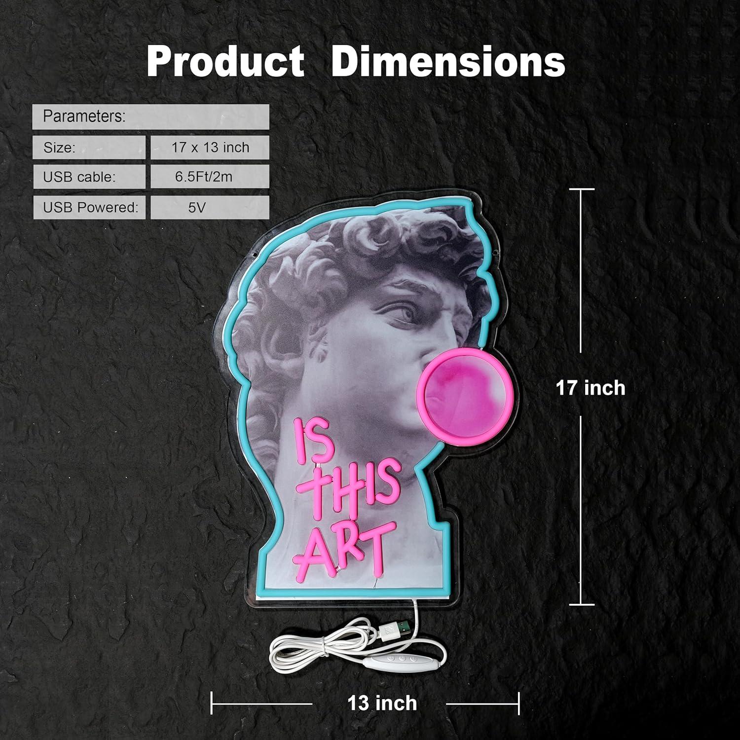 Letrero de Neón LED PIPROX Verde 43x33 cm para Bar y Dormitorio