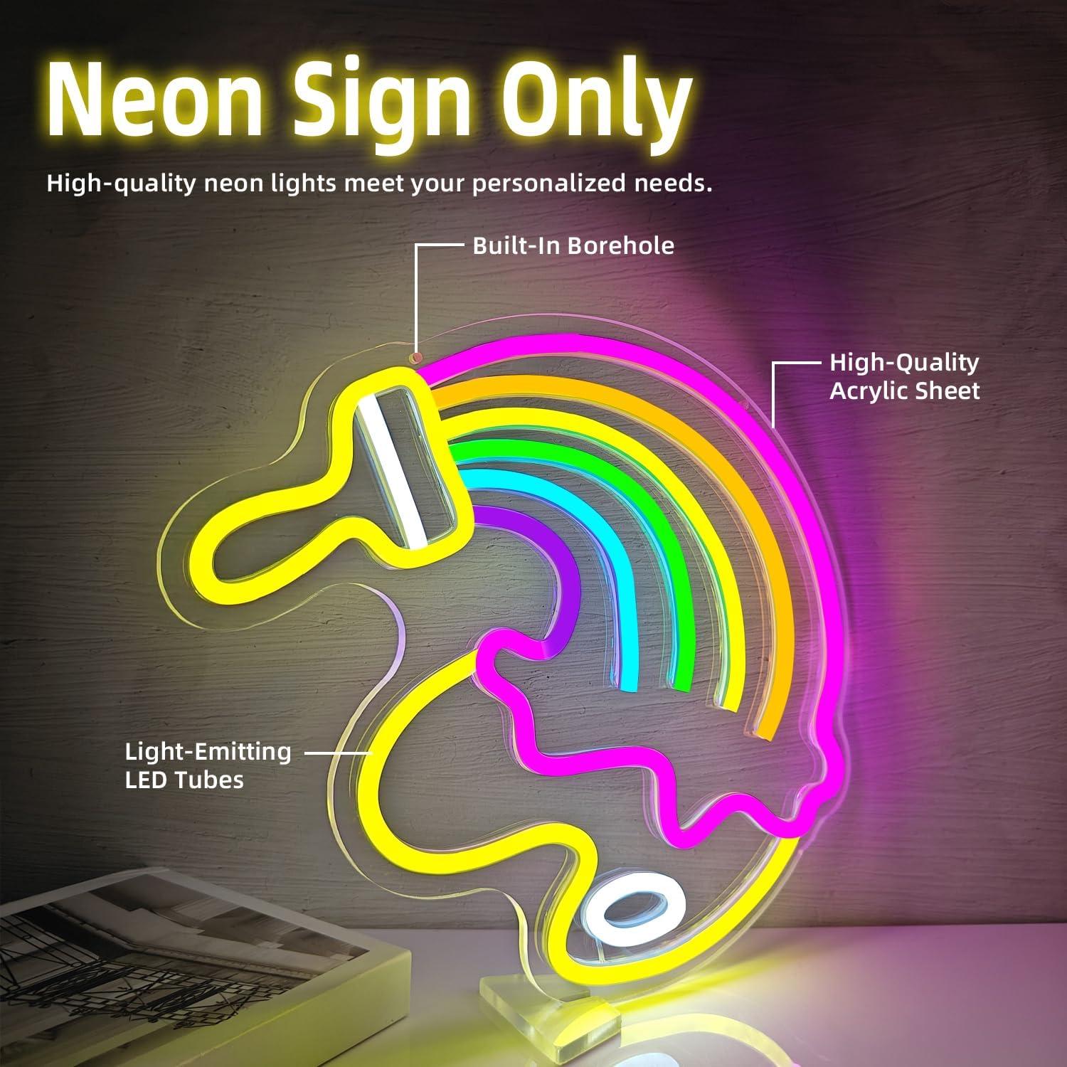 Luz de Neón LED Dimmable Jeanchrl para Decoración de Aula