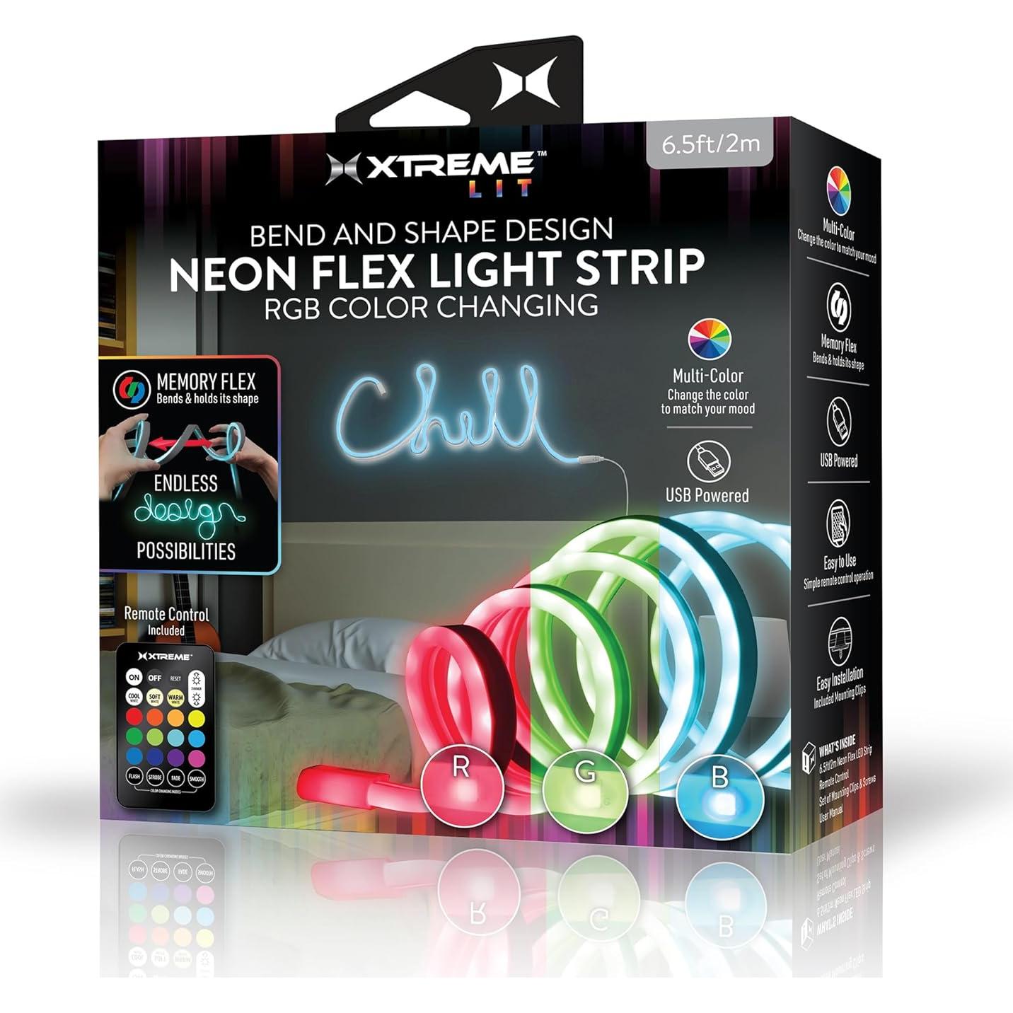 Tira LED Multicolor Flexible 1.98m Xtreme con Control Remoto