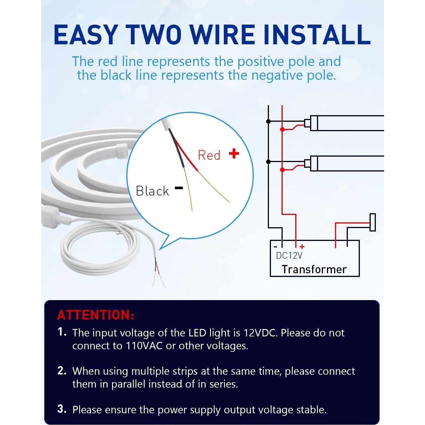 Luz LED Flexible 12V ClusWink 1.8m IP67 Cortable RGB