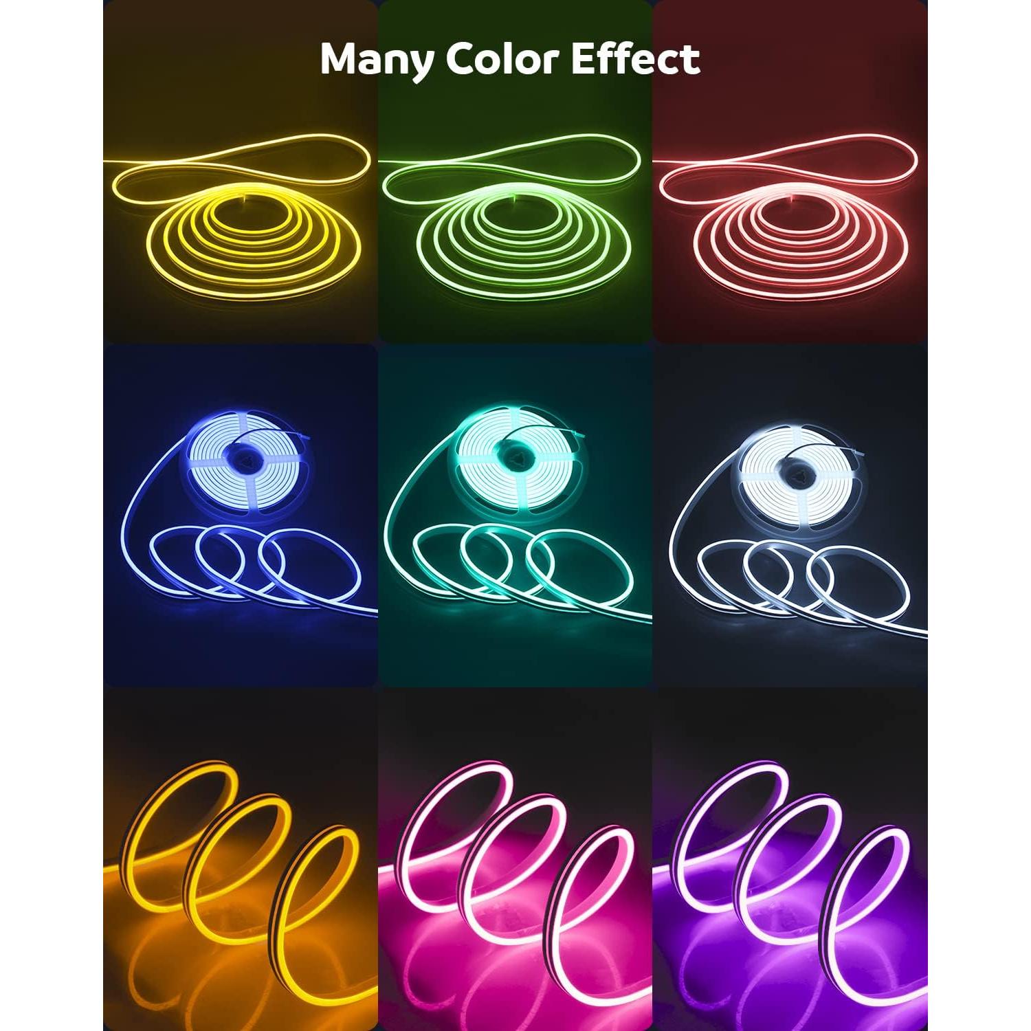 Tira LED Neón RGB Aclorol 5M 108Leds/M Impermeable 12V