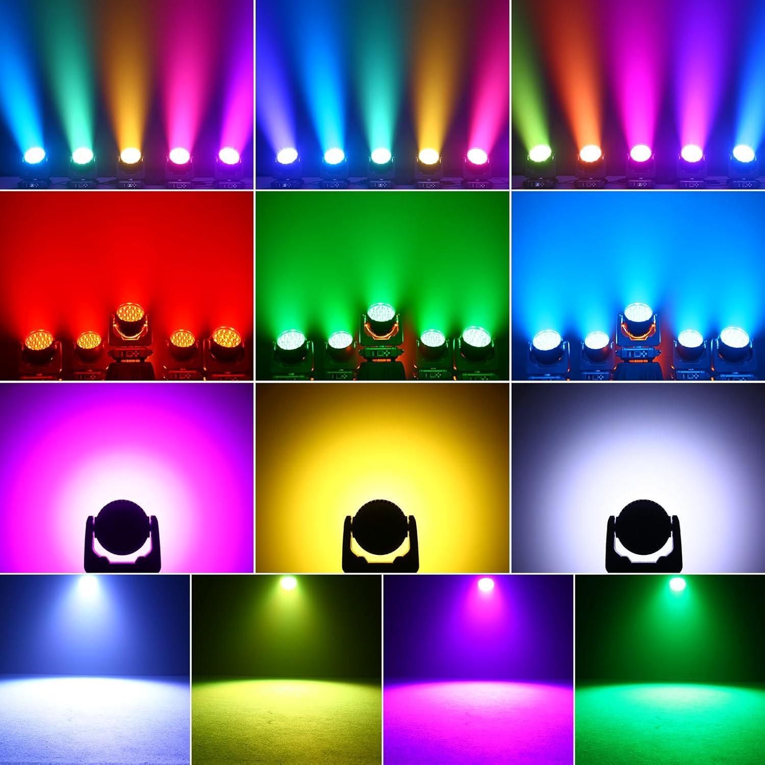 HOLDLAMP Luz de Cabeza Móvil 19x15W RGBW DMX para Eventos