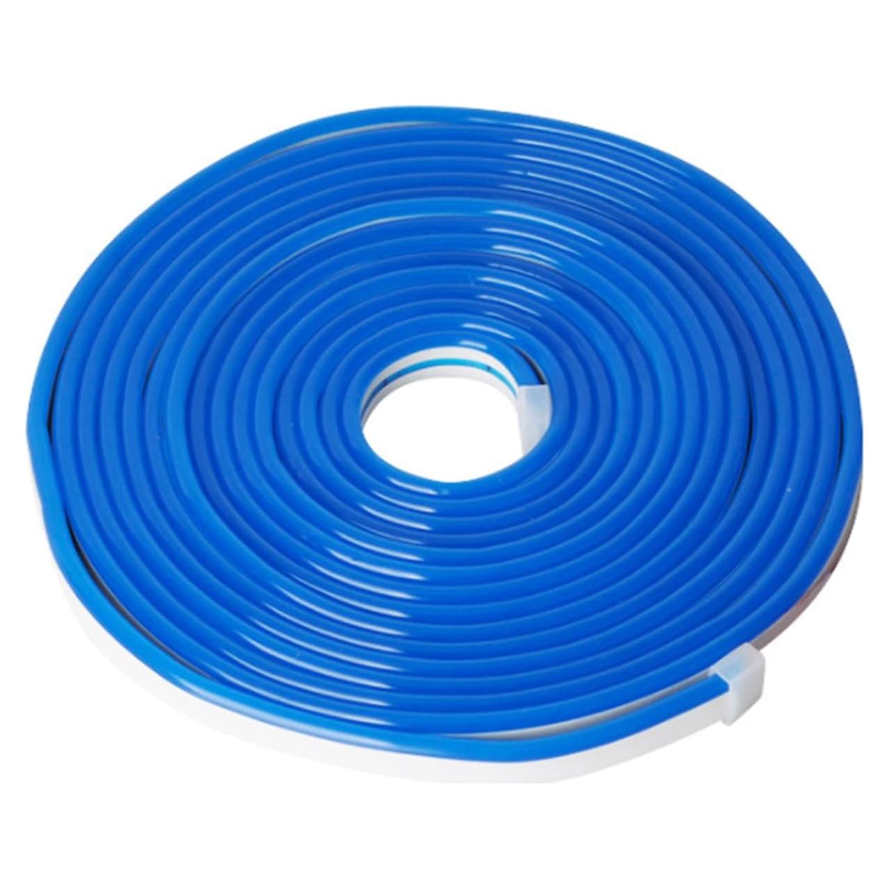 Tira LED de Neón 5m 12V Azul - 600 LEDs IP65 para Decoración