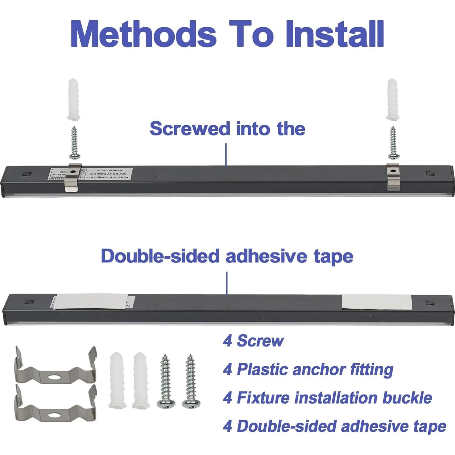 Barra de Luz Negra UV 10W CICINY 33 cm 2 Paquetes
