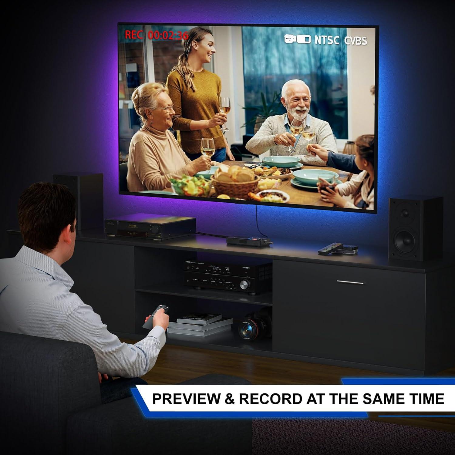 Convertidor de VHS a Digital Portta CHR101U3 1080P USB 128GB