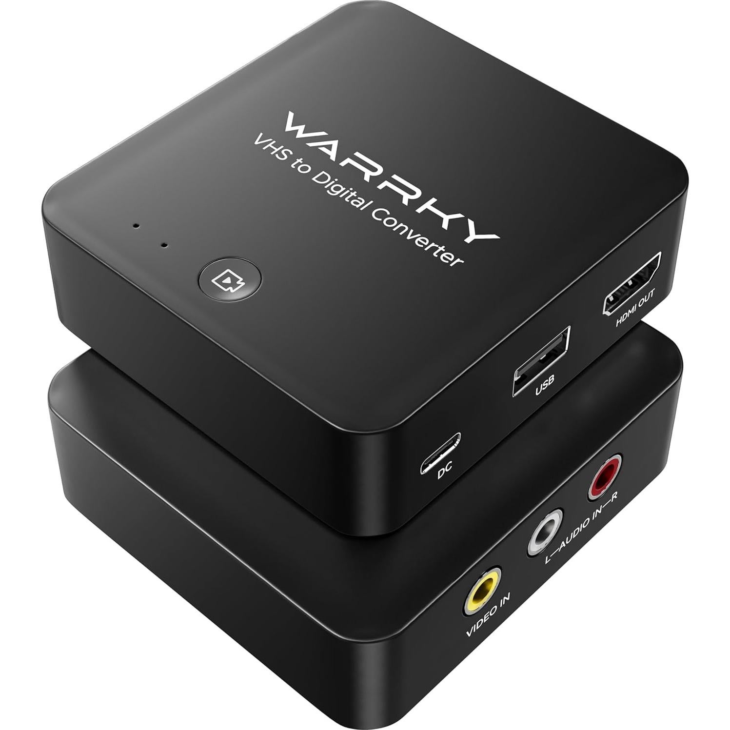Convertidor de VHS a Digital WARRKY RCA a HDMI 720P