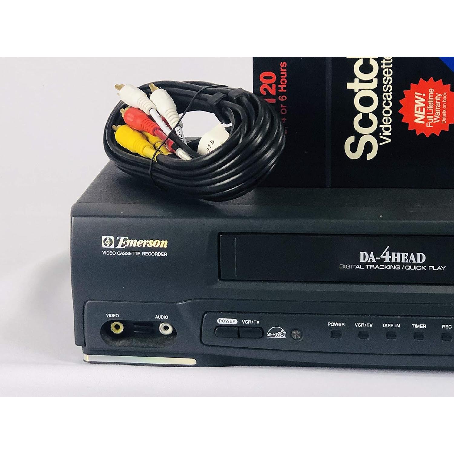 Grabadora de Video Cassette Emerson EWV401B 4 Cabezas