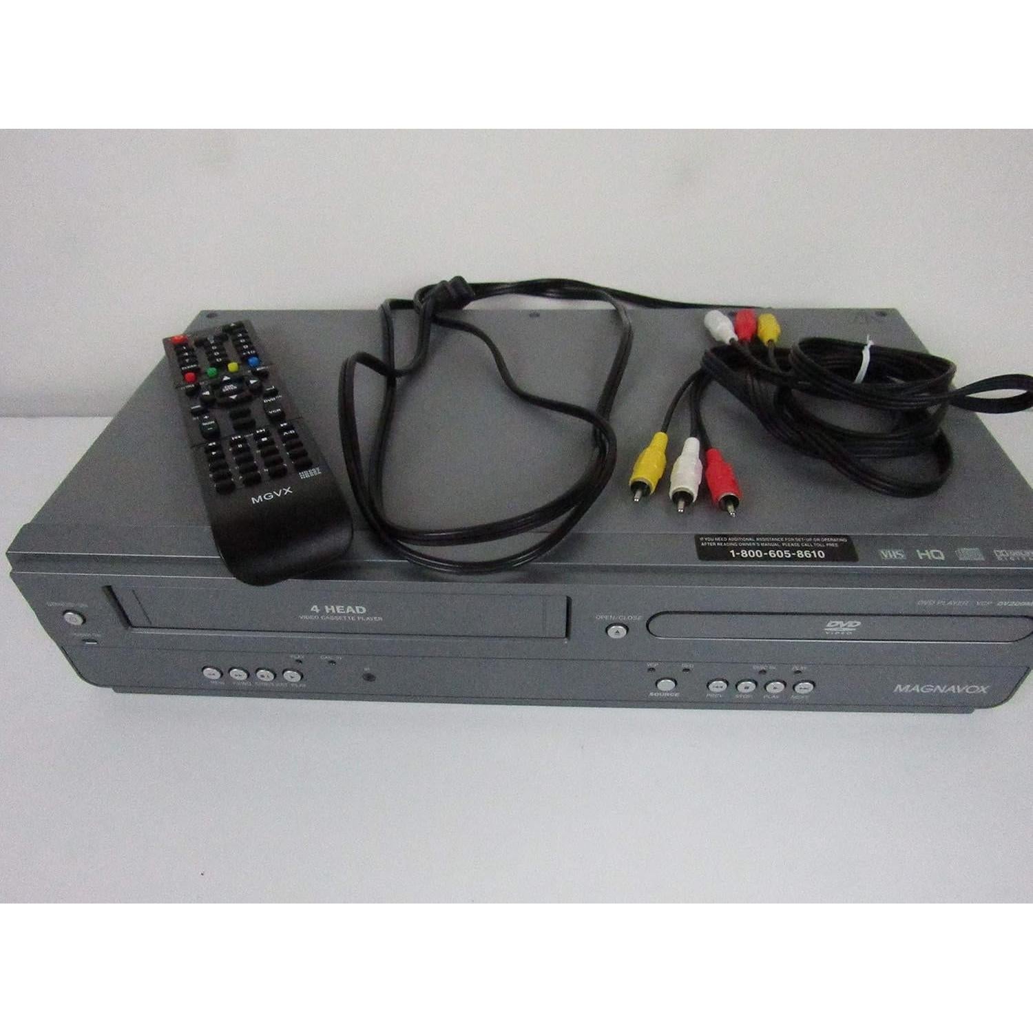 Reproductor Combo DVD/VHS Magnavox DV200 - Salida S-Video