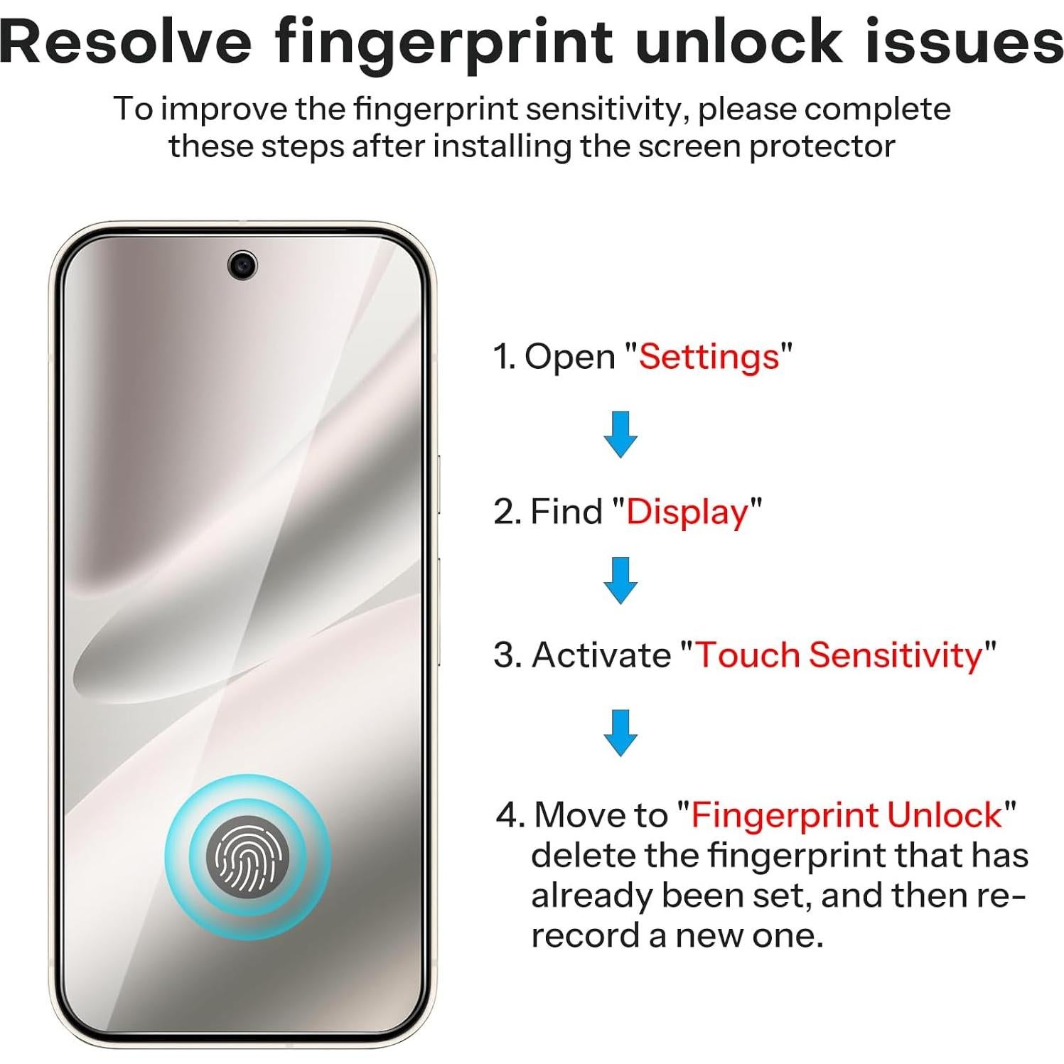 Protector de Pantalla y Lente OMOTON para Google Pixel 10 Pro
